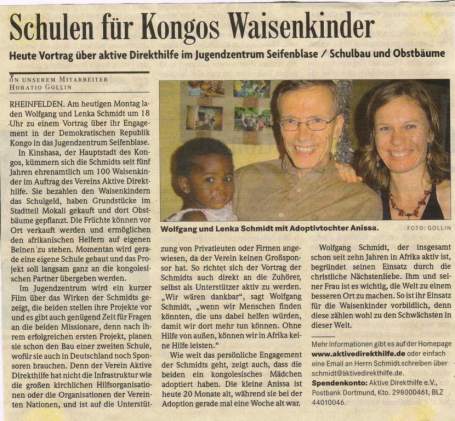 Badische Zeitung - Interview with ADH (German)