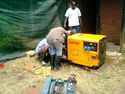 A generator and two &quot;Pousse Pousse&quot;