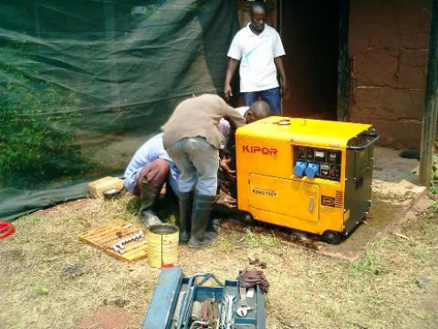 Nous avons reçu un générateur pour produire de l’électricité